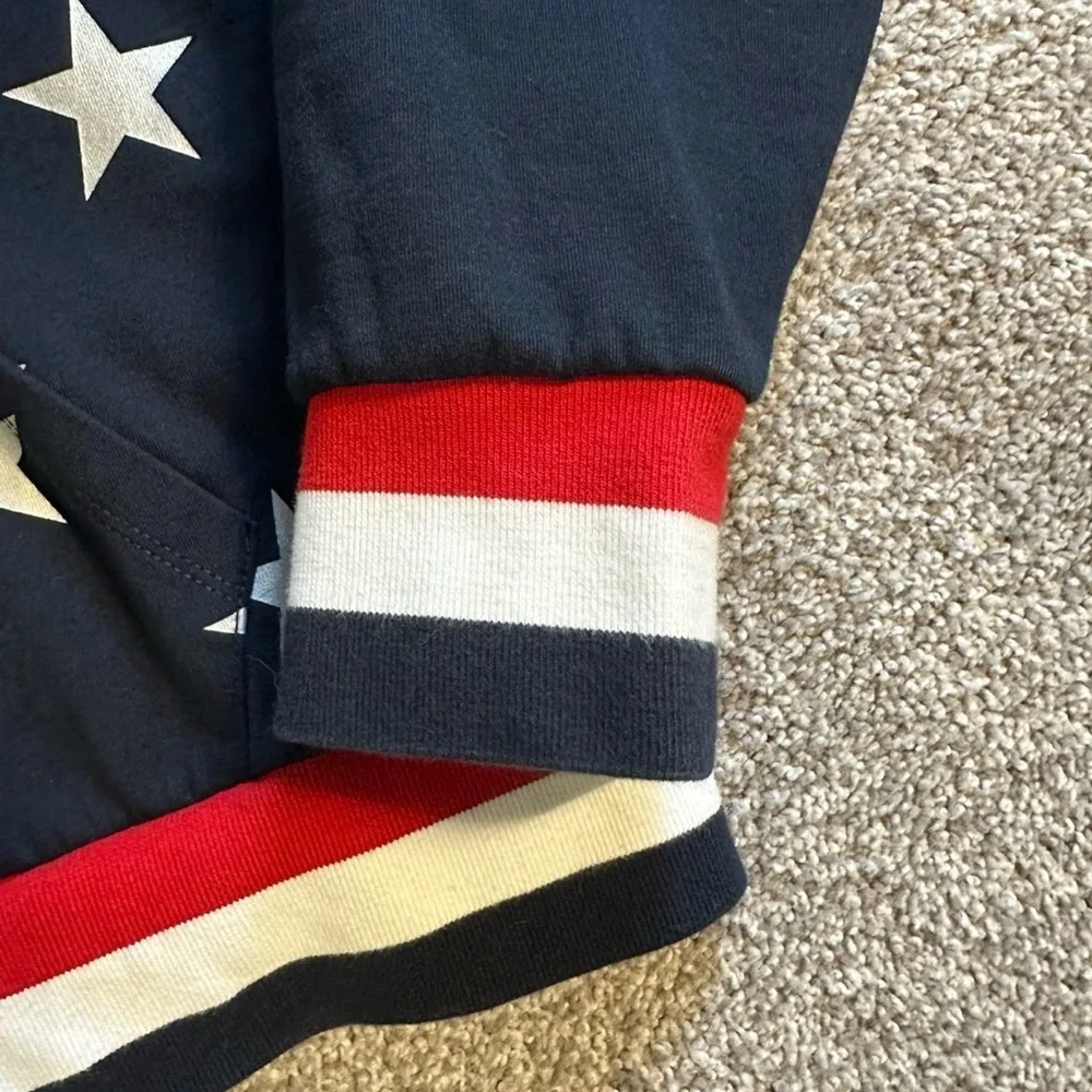 Polo Ralph Lauren Navy Star Pattern Hoodie - Picture 4 of 4